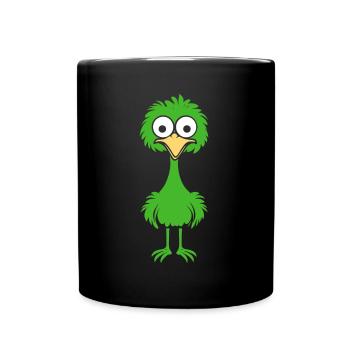 autruche - Mug uni - noir - Devant