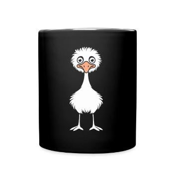 autruche - Mug uni - noir - Devant