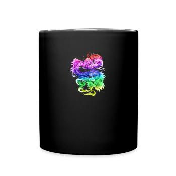 Dragon - Dragon Dragon design fancy - Mug uni - noir - Devant