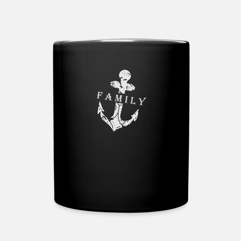 Anker - Tasse einfarbig - Schwarz
