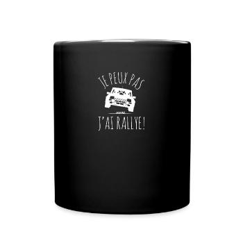 R5 TURBO RALLYE Ich kann nicht RALLYE - Tasse einfarbig - Schwarz - Vorne