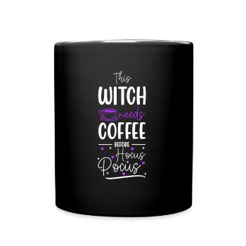Witch's broom Wicca Magic Walpurgis Night - Full Colour Mug - black - Front