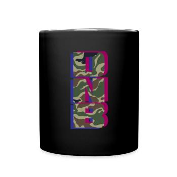 DNB Camo Vert Original Junglist Drum n Bass - Tasse einfarbig - Schwarz - Vorne