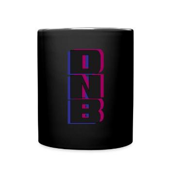 DNB Dark Vert Original Junglist Drum n Bass - Full Colour Mug - black - Front