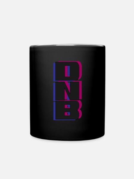 DNB Dark Vert Original Junglist Drum n Bass - Tasse einfarbig - Schwarz
