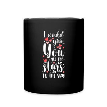 Shooting Star Wishes - Full Colour Mug - black - Front