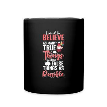 Dwarf Gnome Gardener - Full Colour Mug - black - Front
