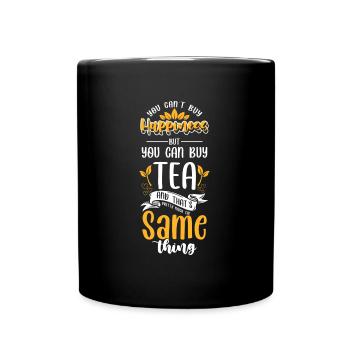 Buveur de thé Grand-mère Winter - Mug uni - noir - Devant