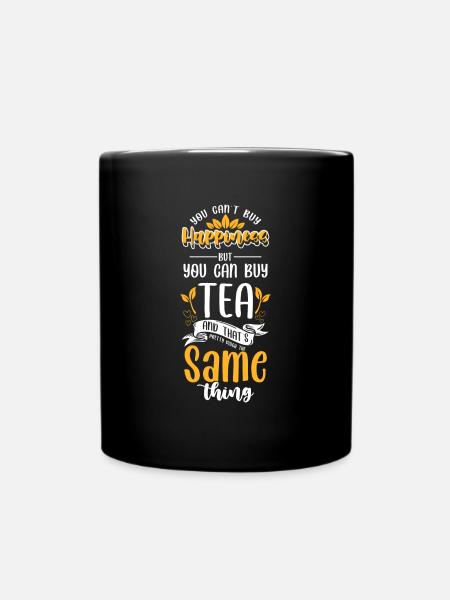 Teetrinker Oma Winter - Tasse einfarbig - Schwarz
