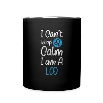 Leo Astrology Characteristics Constellation - Full Colour Mug - black - Front