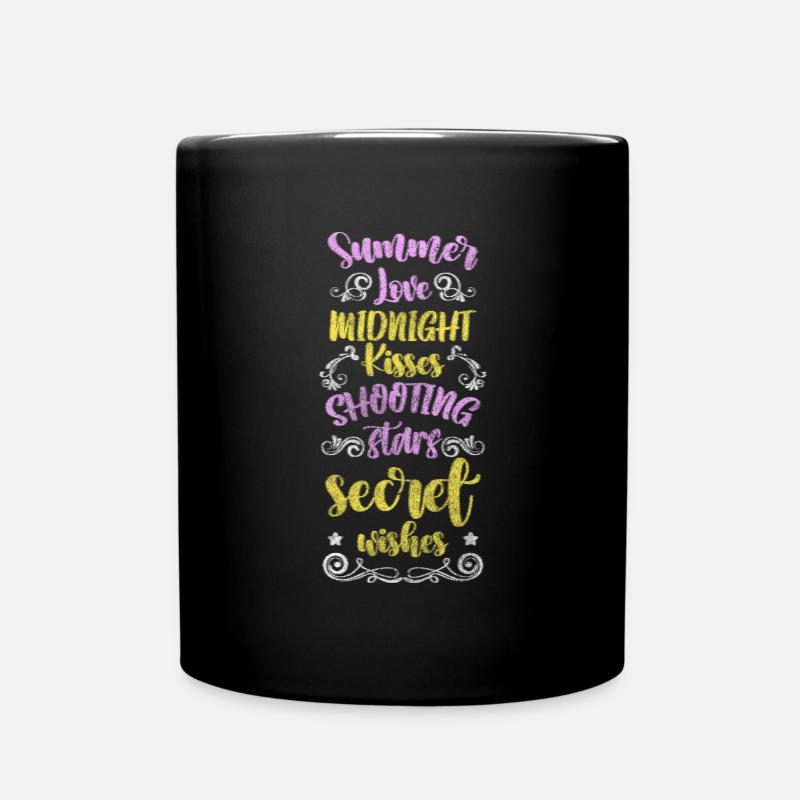 Sternenhimmel Himmel Träumen Sternchen - Tasse einfarbig - Schwarz