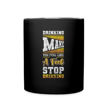 Santé du sevrage de la bière - Mug uni - noir - Devant