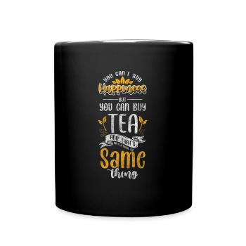 Amateurs de thé Détente Boire de la camomille - Mug uni - noir - Devant