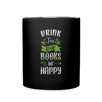 Tea Drinker Time Out Green Tea - Full Colour Mug - black - Front