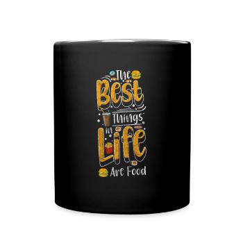 Mahlzeit Hotel - Tasse einfarbig - Schwarz - Vorne