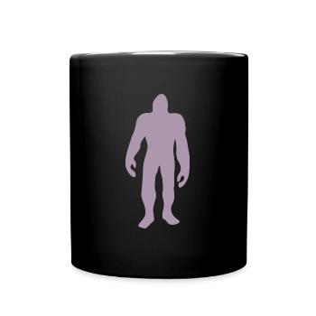Bigfoot Silhouette Minimaliste Conte de fées - Mug uni - noir - Devant