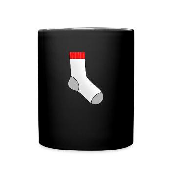 Socke - Tasse einfarbig - Schwarz - Vorne
