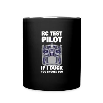 Pilote d’essai RC si je vous esquive trop avion RC - Mug uni - noir - Devant