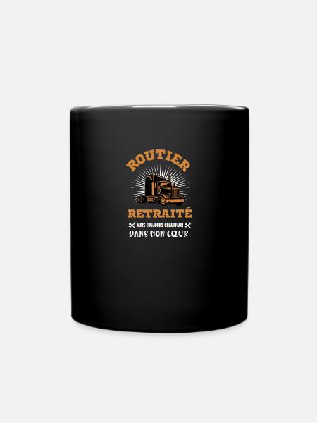 routier retraité - Mug uni - noir