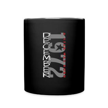 Décembre 1972 - Mug uni - noir - Devant