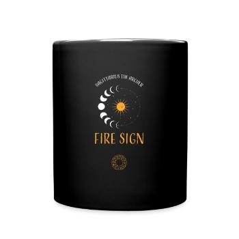 Sagittarius The Archer Fire Sign - Tasse einfarbig - Schwarz - Vorne