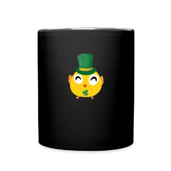 Fête de la Saint-Patrick des poussins irlandais - Mug uni - noir - Devant