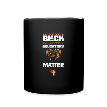 Les éducateurs noirs comptent - Mug uni - noir - Devant