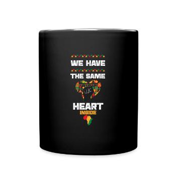We Have The Same Heart Inside - Tasse einfarbig - Schwarz - Vorne