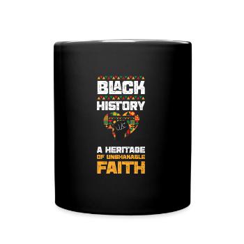 Black History A Heritage Of Unsh... - Full Colour Mug - black - Front