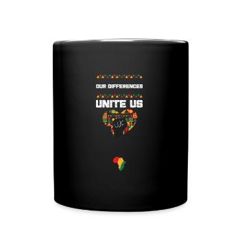 Nos différences nous unissent - Mug uni - noir - Devant