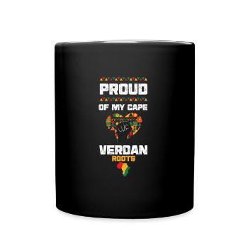 Proud Of My Cape Verdan Roots - Full Colour Mug - black - Front