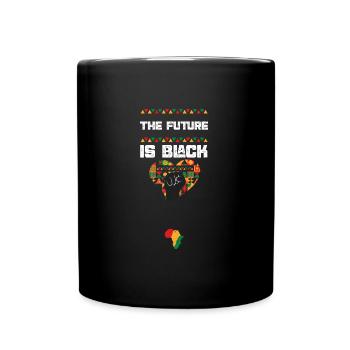 L’avenir est noir - Mug uni - noir - Devant