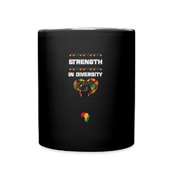 Strength in Diversity - Tasse einfarbig - Schwarz - Vorne
