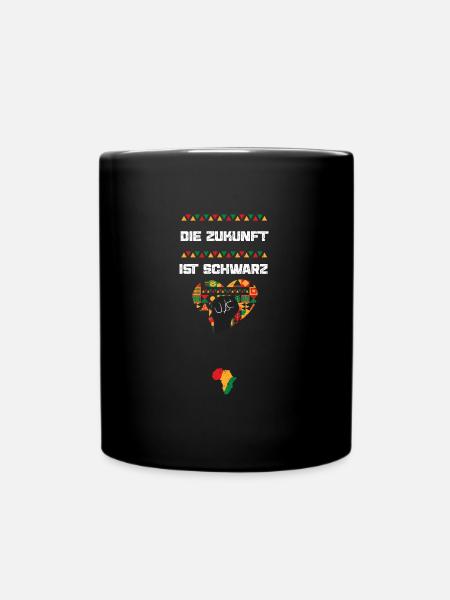 Die Zukunft ist schwarz - Tasse einfarbig - Schwarz