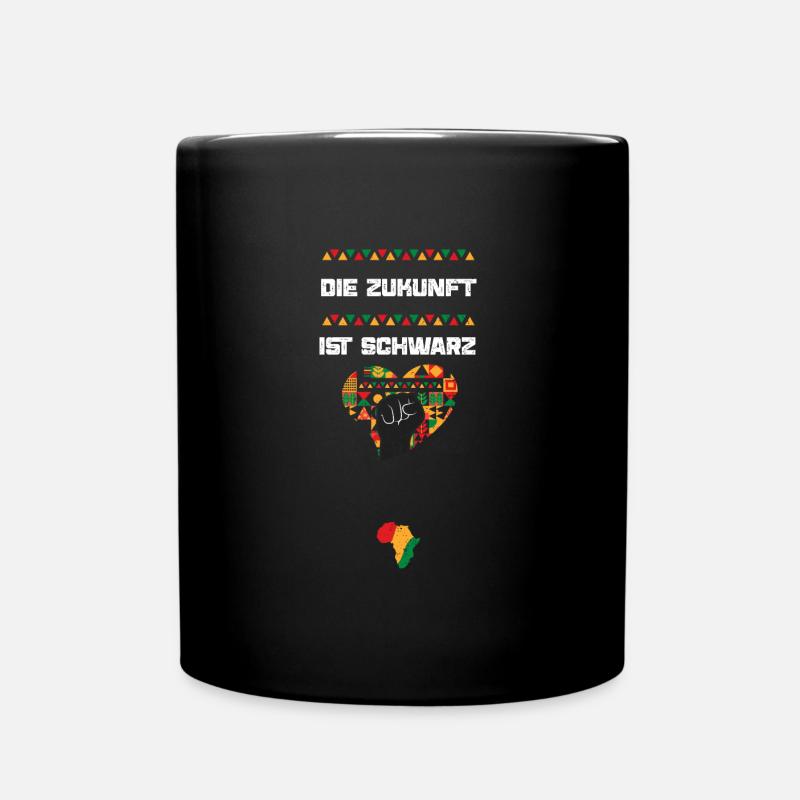 Die Zukunft ist schwarz - Tasse einfarbig - Schwarz