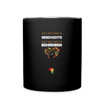 Geschichte schreiben - Tasse einfarbig - Schwarz - Vorne