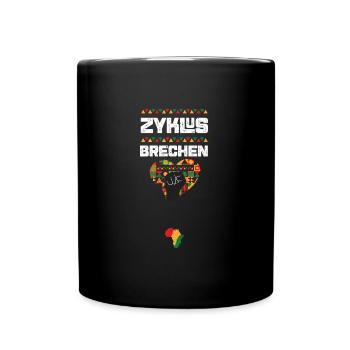 Zyklus brechen - Tasse einfarbig - Schwarz - Vorne