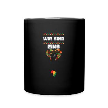 Wir sind eins - Tasse einfarbig - Schwarz - Vorne