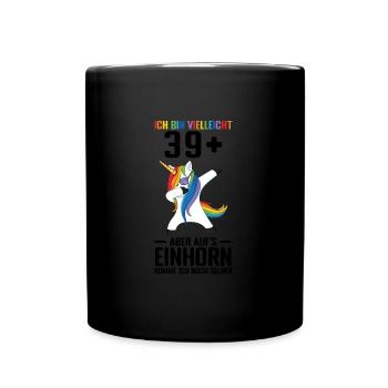 Geburtstag Geburtstagfeier vierzig Jahre Alt Gesch - Tasse einfarbig - Schwarz - Vorne