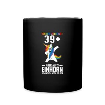 Geburtstag Geburtstagfeier vierzig Jahre Alt Gesch - Tasse einfarbig - Schwarz - Vorne