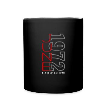 Juni 1972 - Tasse einfarbig - Schwarz - Vorne