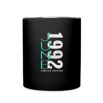 Juni 1992 - Tasse einfarbig - Schwarz - Vorne