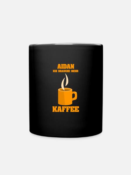 Cafe Aidan - Tasse einfarbig - Schwarz