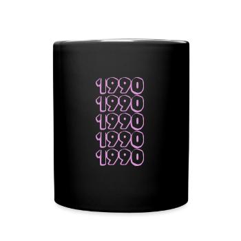 Lila 1990 - Tasse einfarbig - Schwarz - Vorne