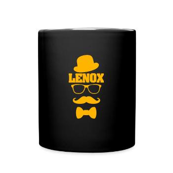 Schnauzer Lenox - Mug uni - noir - Devant