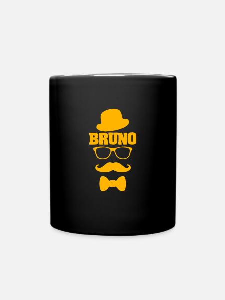 Bruno en schnauzer - Mug uni - noir