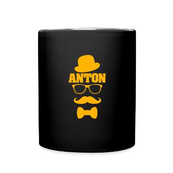 Anton - Tasse einfarbig - Schwarz - Vorne