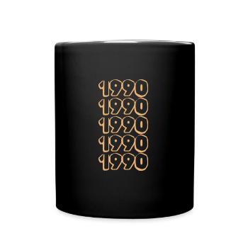 Year of birth 1990 - Full Colour Mug - black - Front