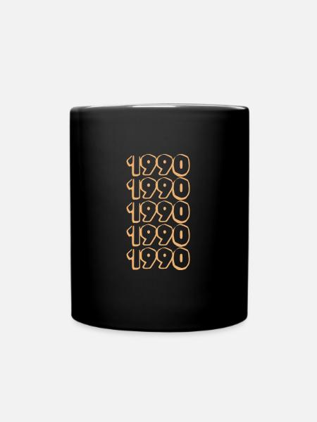 Geburtsjahr 1990 - Tasse einfarbig - Schwarz