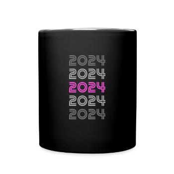Pink 2024 - Tasse einfarbig - Schwarz - Vorne